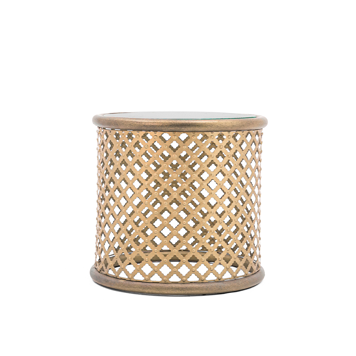 Antique Lattice End Table