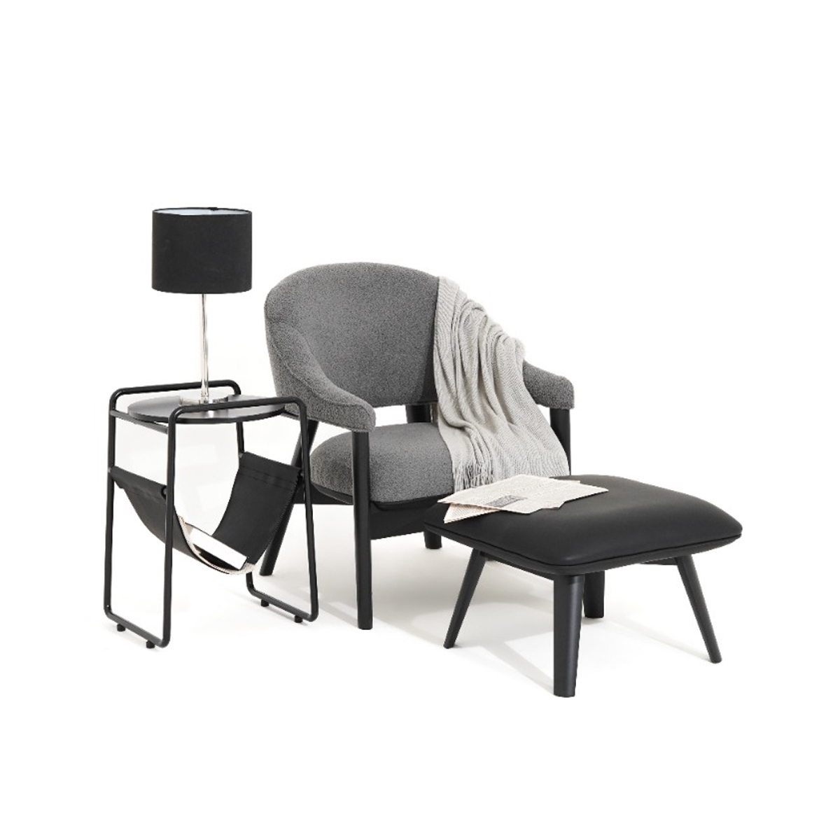 Egle Chair With Foot Rest